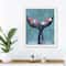 Floral Whale Tail White Framed Nautical Wall Décor
